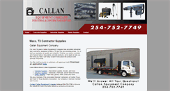 Desktop Screenshot of callanequipment.com